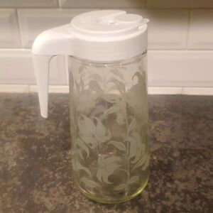 Vintage Glass tang pitcher